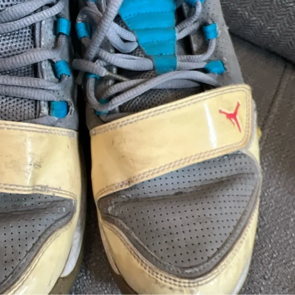 Nike Air Jordan Basketball Shoes Men's Size 10 Blue White Evolution 85 Sneakers - Picture 4 of 10